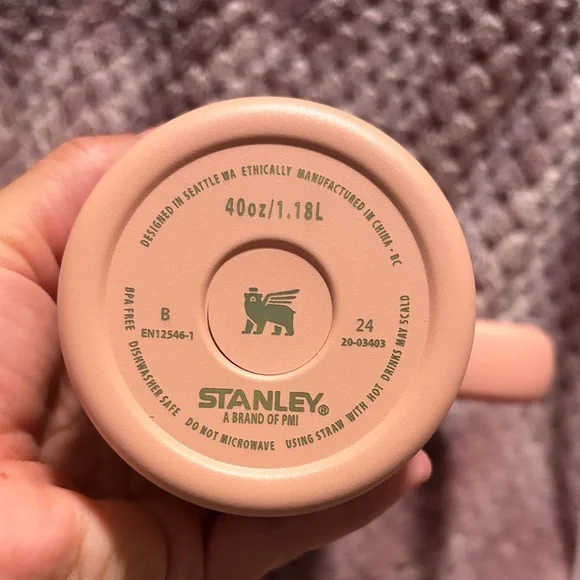 Stanley Peach Tumbler with Logo - Picture 4 of 10